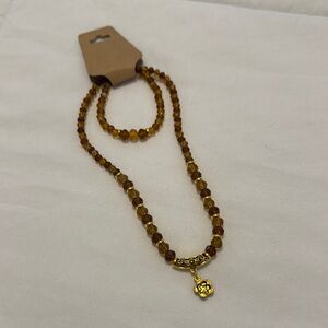 Elegant Gold Beaded Necklace